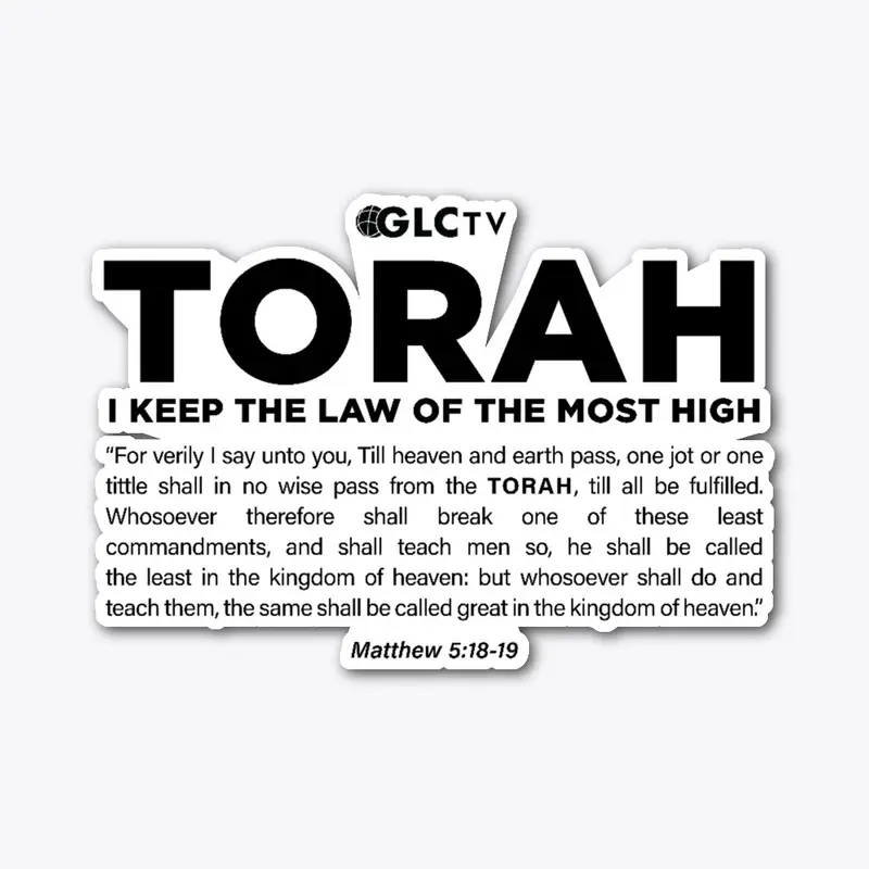 GLC: Torah Scripture (Black Text)